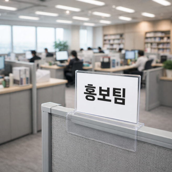 파티션꽂이 양면사용 명패 파티션폭 32mm, 1개