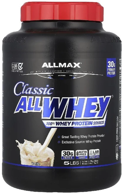 올맥스 클래식 ALLWHEY 100 유청 단백질 칼슘 바닐라2.27kg 1개 - 쿠팡