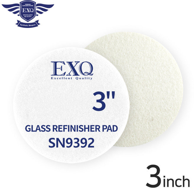 EXQ 3인치 글라스 리피니셔 울패드 SN9392 1개