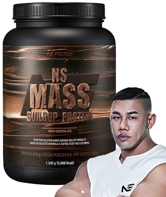 NS 매스빌드업 프로틴 리치초콜릿맛 1.5kg 헬스보충제 단백질보충제, 1개 - 쿠팡
