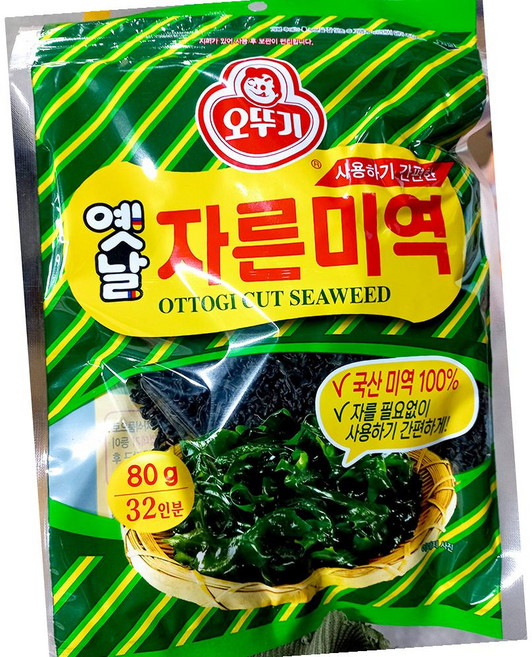 오뚜기 자른 미역 80g 건미역 미역국재료 즉석미역, 1개