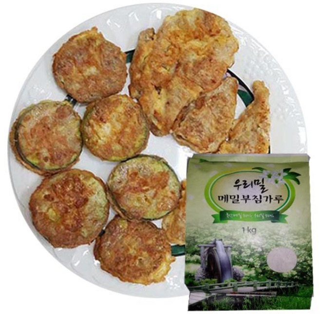 봉평원 우리밀 메밀부침가루 1kg(메밀50프로)업소용, 1개, 1kg