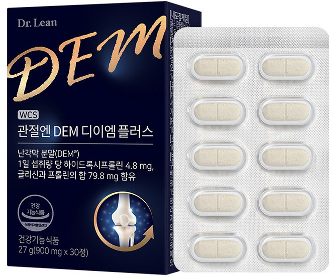 [예약발송 3/30 출고][공식] 닥터린 관절엔 DEM 디이엠 플러스 난막DEM, 1개, 30정