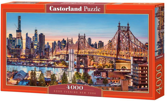 CASTORLAND 4000피스 직소 퍼즐 Good Evening New York NYC 퍼즐 미국 시티 스카이라인 뉴욕 항구 퀸즈보로 브릿지 Castorland, CASTORLAND 4000피스 직소 퍼즐, Good