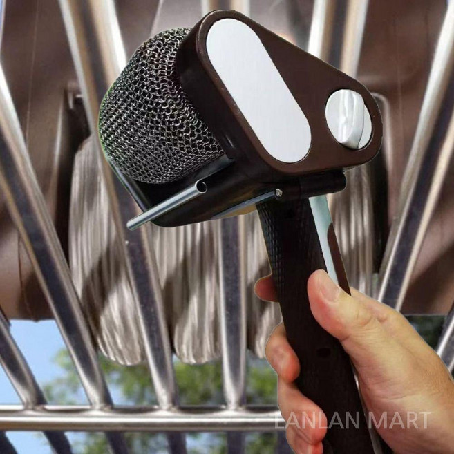 바베큐 전동 브러쉬 석쇠 철판 청소 쇠솔 그릴 브러시 청소솔 세척솔 다목적 소형, B. 실버+블랙, 1개