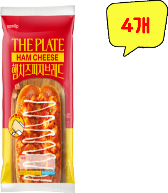 삼립)햄치즈피자브레드120g, 4개, 120g