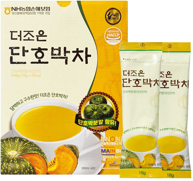 더조은 단호박차 식사대용 선식 스틱, 1개, 36개입, 18g