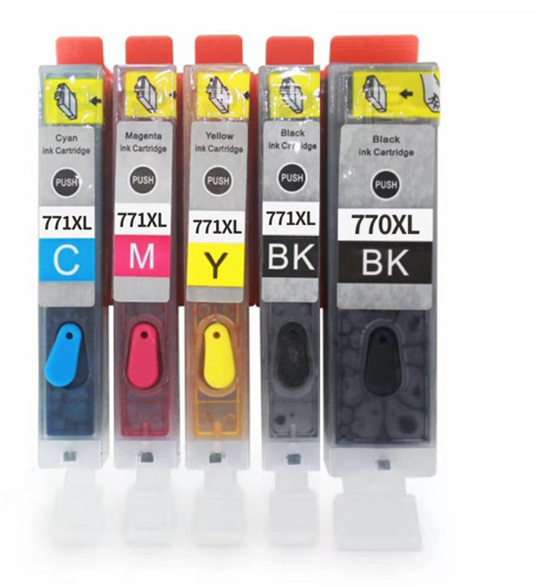 MG5770 MG6870 MG7770 TS5070 TS6070 PGI-770XL CLI-771XL 墨水匣, 1套5色（可填充）, 1個