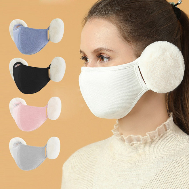 겨울 방한 패션 귀마개마스크 보온 귀도리 귀달이 면 천 귀편한 따듯한 마스크귀마개
