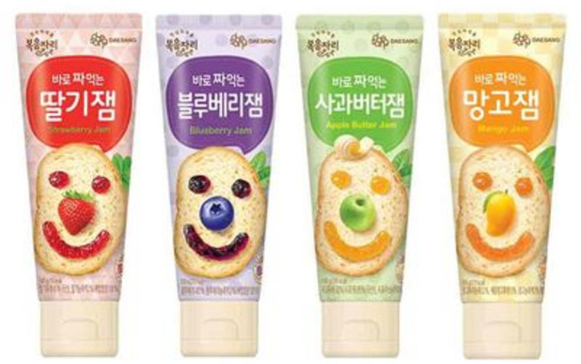 복음자리 바로 짜먹는잼 3개세트 (딸기/망고/블루베리/사과버터잼 택), 1개
