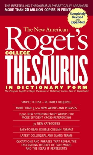 (영문도서) New American Roget's College Thesaurus in Dictionary Form (Revised & Updated) Mass Market Paperbound, Berkley Books, English, 9780451207166