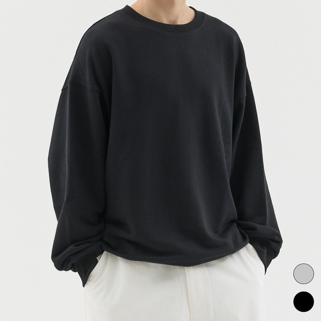 트래드클럽 베이직 스웨트 오버 맨투맨 (2컬러 S~5XL)