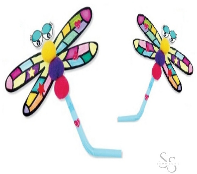 쏨숭 어린이 미술 잠자리 피리 만들기 미술만들기