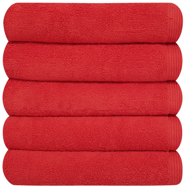 다주타올 호텔수건 150g, 레드, 5개
