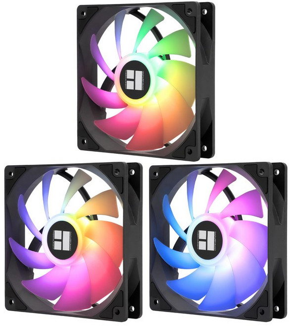 TL-C12C-S X3 CPU 팬 120mm ARGB 케이스 쿨러 S-FDB 베어링이 포함된 4핀 PWM 사일런트 컴퓨터 최대 1550RPM 냉각 3 수량