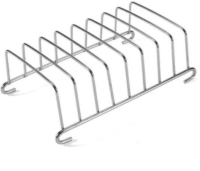 호환 1/2/3 PCs 스테인레스 토스트 랙 8 슬롯 빵 홀더 에어 프라이어 액세서리 주방용 식품 디스플레이 도, 1개