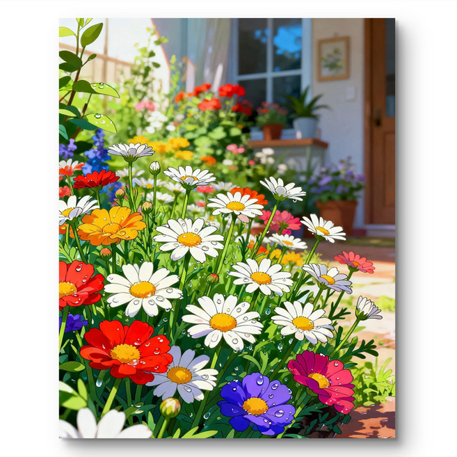 서은이네 보석십자수 캔버스형 DIY 구슬 비즈 십자수 액자형 40x50cm, 1세트, AUUS05