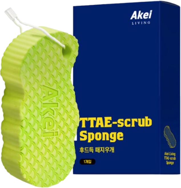 아케이 리빙 후드득 때지우개 스펀지, 초록색, 1개입, 1개