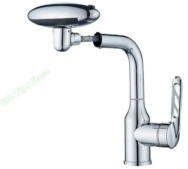 G5AB 1080° 도는 꼭지 부착 360도 목욕탕 수채 청소를 위한 가동 가능한 동의 금속, 01 빠른