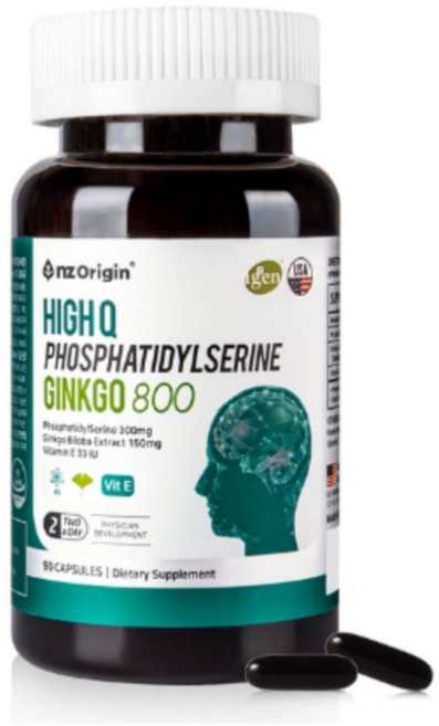 엔젯오리진 하이큐 포스파티딜세린징코 800mg 90캡슐 기억력개선, 90정, 1개