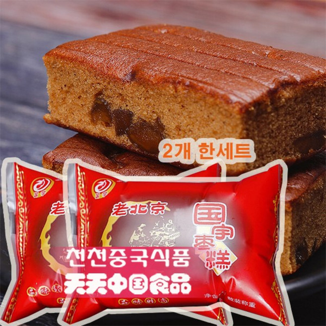 소비기한6월17일까지 중국전통 대추 케이크 대추빵75G *2EA, 75g
