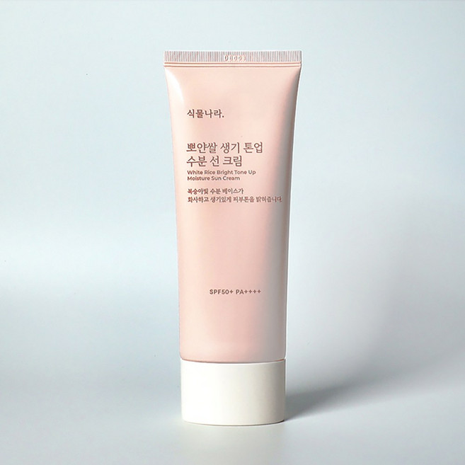 식물나라 뽀얀쌀 생기 톤업 수분 선크림, 100ml, 1개