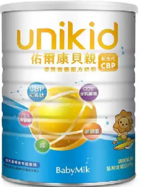 BabyMik 佑爾康貝親 新生代CBP優質營養配方, 1.6kg, 1罐