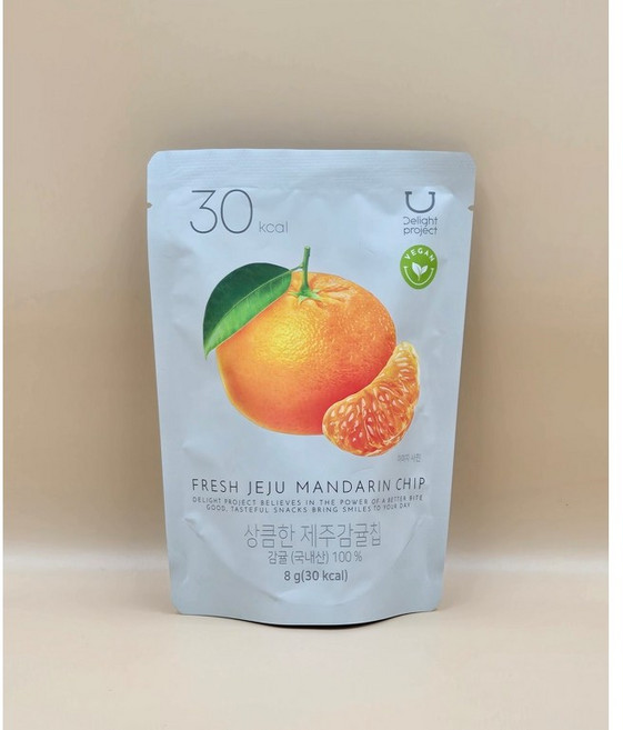 딜라이트 프로젝트 상큼한 제주감귤칩, 5개, 8g