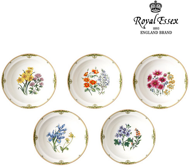 로얄에식스 버킹엄가든 도자기 식기세트 24종 신혼식기 결혼 집들이선물 그릇세트 공기 대접 접시, 1세트