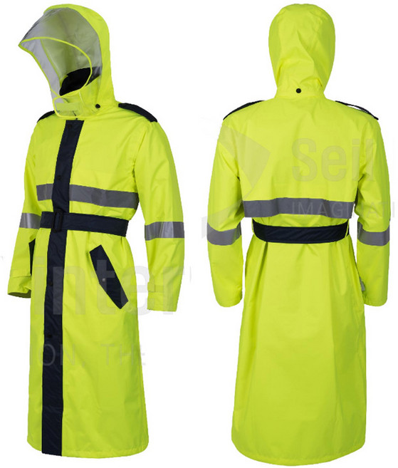 SI-911C 제비표 안전우의 반사띠 레인코트 형광우비 장마 근무복
