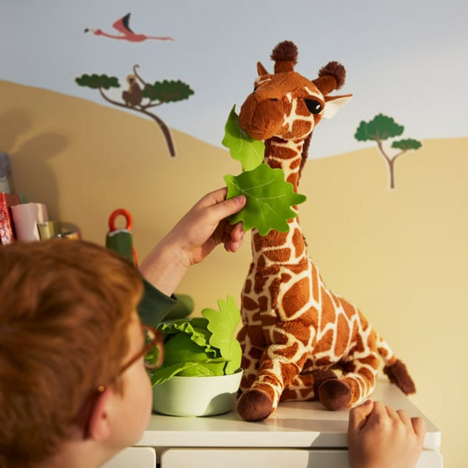 이케아 산들뢰파레 아기 기린 인형 42cm(착불아님무료배송), 1개