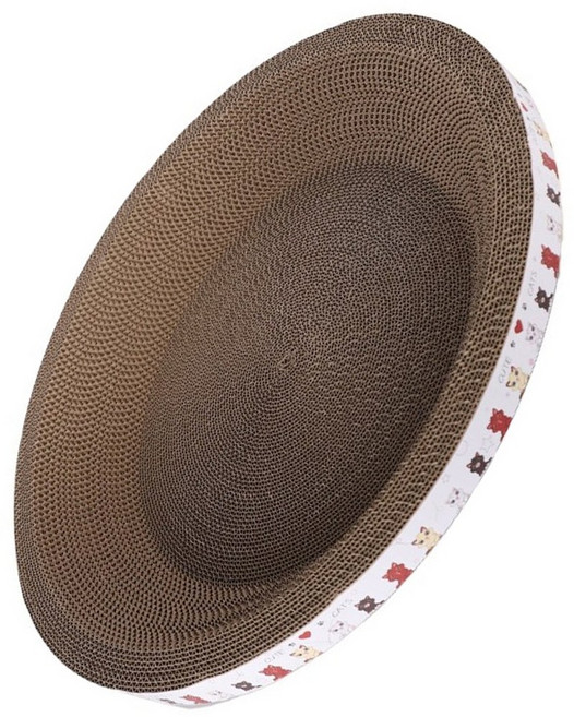 미란다 고양이 원형 스크래쳐 대형, 혼합색상, 1개