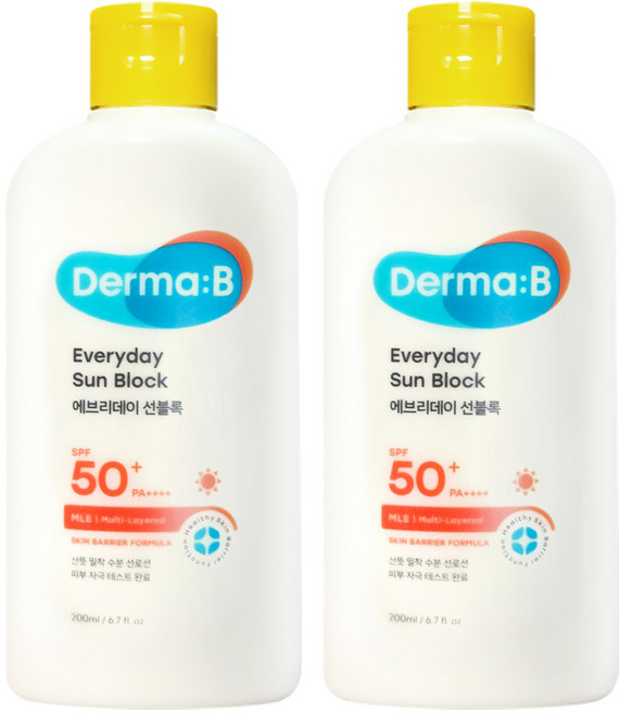 더마비 에브리데이 선블록 SPF50+ PA++++, 200ml, 2개
