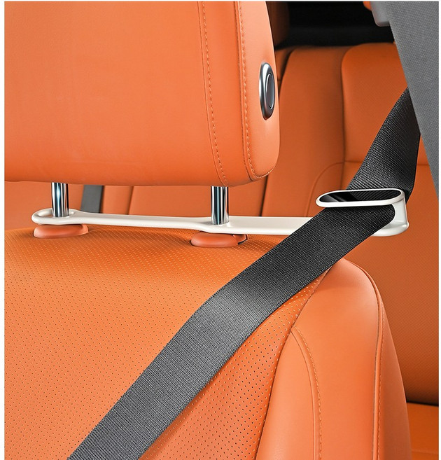 차량용 안전벨트 가드 위치조절 스토퍼, 1개, 화이트