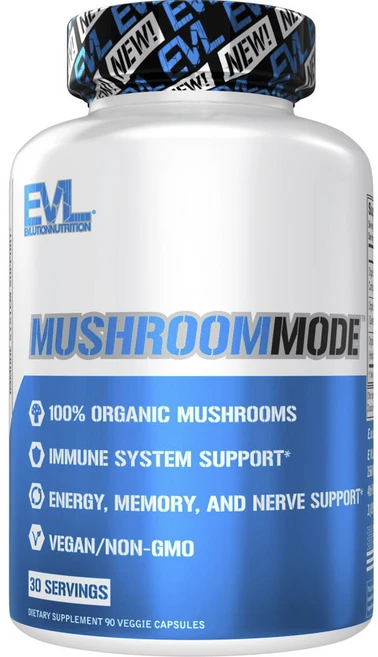 EVLUTIONNUTRITION 머쉬룸 모드 베지 캡슐, 1개, 90정 - 쿠팡