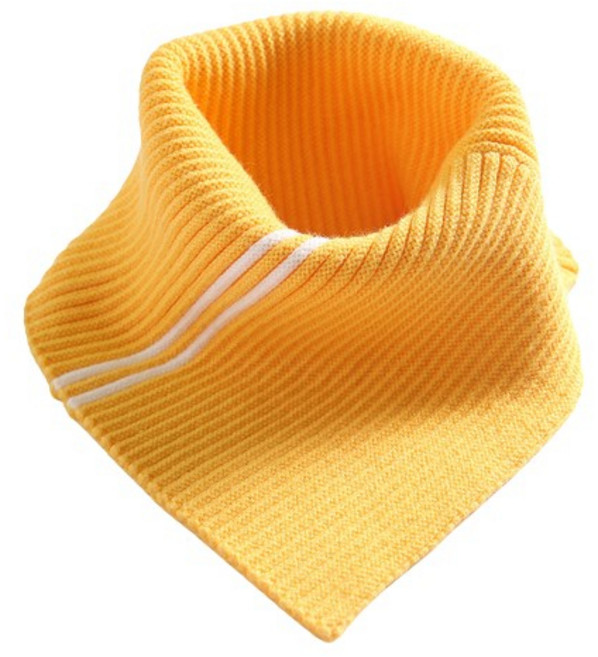 秋冬保暖針織圍脖圍巾脖套三角圍脖 - 親膚彈性百搭假領加厚保暖針織圍巾圍脖套頭 男女適戴