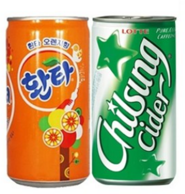 칠성사이다 190ml + 환타오렌지 190ml = 60개 탄산음료 음료도매