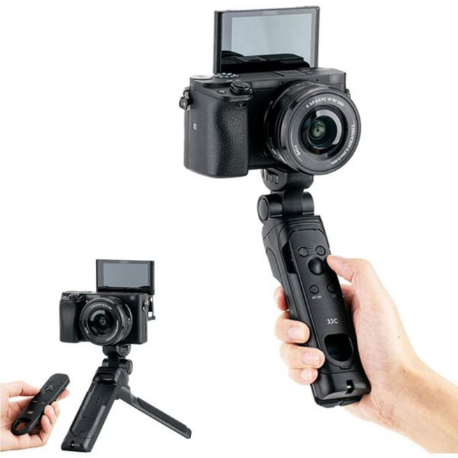 JJC GPVPT2BT Wireless Bluetooth Remote Shooting Grip Mini Tripod for Sony ZVE10 II ZV1F ZV1 ZVE1 R, 1개