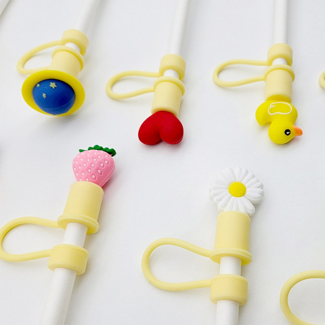 텀블러 빨대 마개 텀블러꾸미기, 1개, 13:천사하트