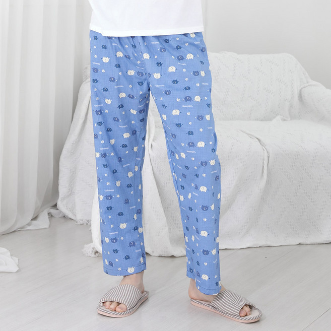 이브바바 남성 순면 9부 파자마