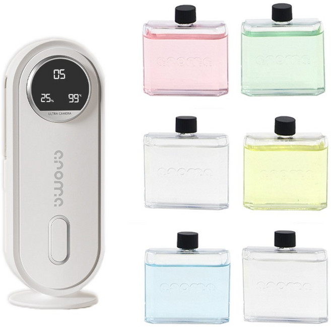 21세기트랜드 트리비 스마트 전자 디퓨저 USB 충전식 7단계 자동분사 미스트, 1개, 45ml, (리필용액만)샹그릴라 6개