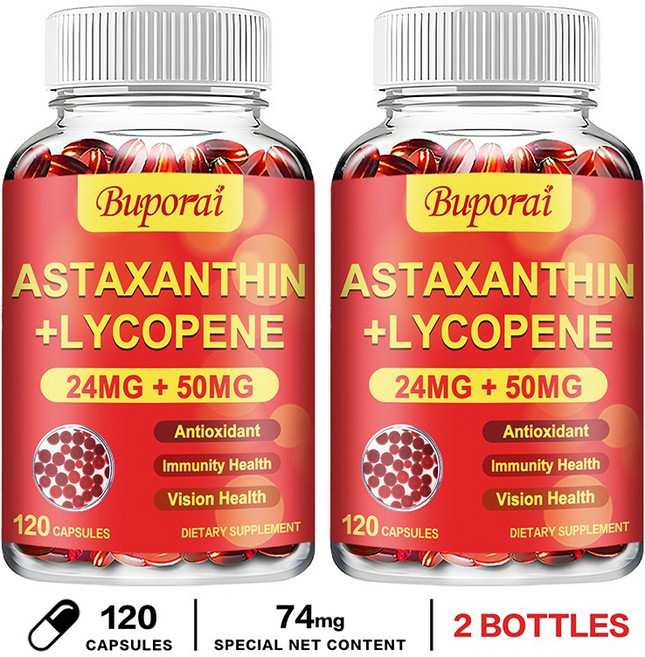 Buporai 蝦紅素+茄紅素 膠囊 24mg+50mg, 240組