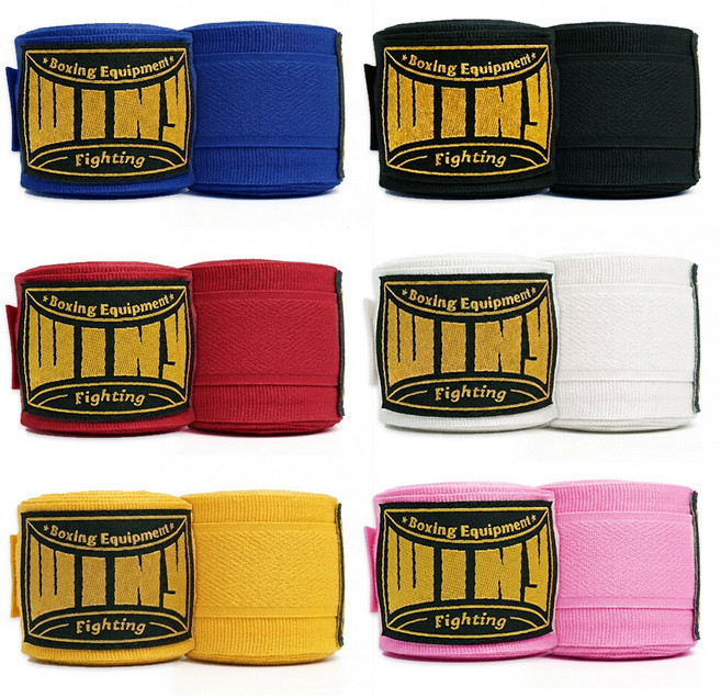 위니 주니어 복싱핸드랩 2개1세트 복싱붕대, 옐로우, 1세트