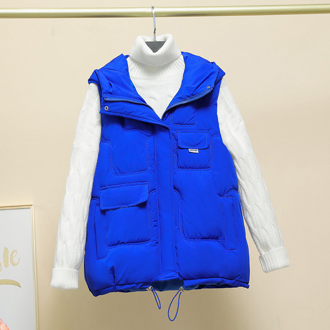 여성용 후드 조끼 가을 겨울 야상 후드 조끼 패딩 조끼 뉴타임즈F9028 Women's Vest