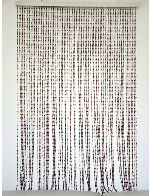 산청상회 크리스탈 비즈발 구슬 문발 커텐 발 가림 발, 브라운(90x150)