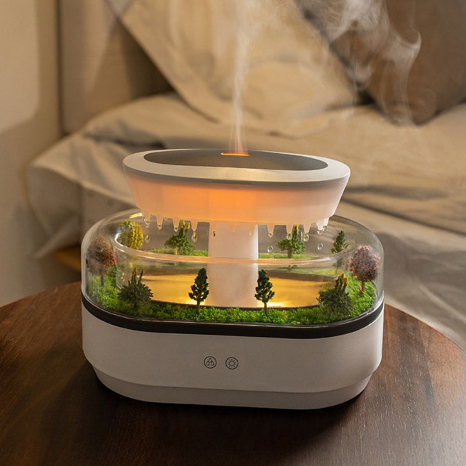 헤이루미 워터 가든 탁상 가습기 무드등 물멍, 워터 가든 가습기