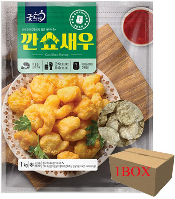 (무)(냉동)굿프랜즈 깐쇼새우(냉동 1kg)X10개, 1kg, 10개