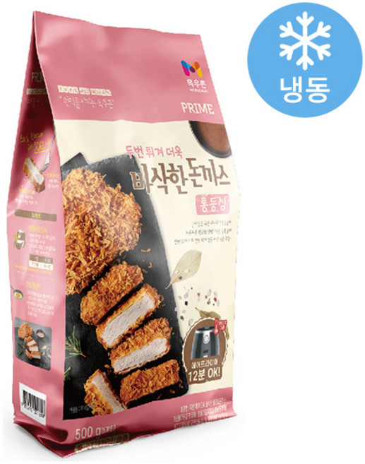 목우촌 바삭한 돈까스 통등심 500g 등심돈까스, 1개
