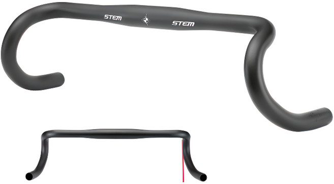 STEM 로드 자전거 픽시 드롭바, 검정 420mm, 1개