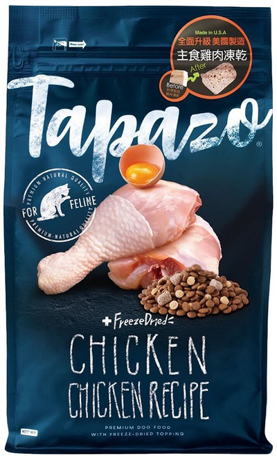 Tapazo 特百滋 成幼貓用 凍乾雙饗宴 低敏配方乾糧, 雞肉, 6.8kg, 1袋